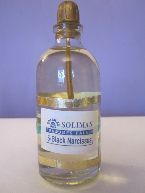 VINTAGE SOLIMAN PERFUMES Palace Black Narcissus Perfume 20.00