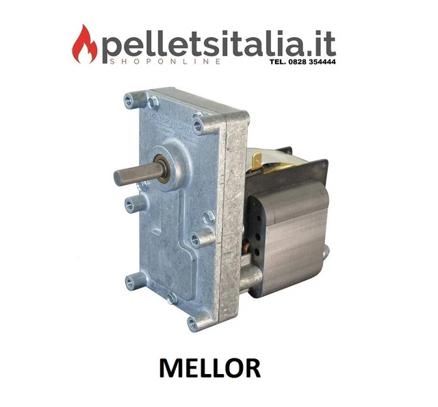 Motoriduttore Stufa A Pellet Mellor FB1187 - 2 RPM, Albero 8.5mm, Per Nordica, Lincar