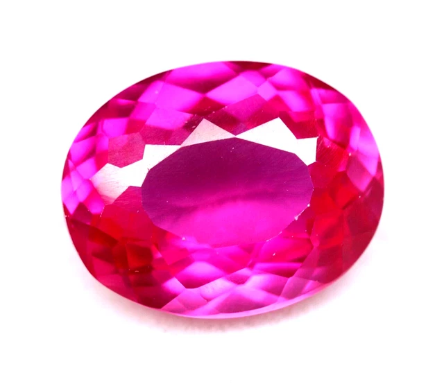 Pietra Rosa PIETRA PREZIOSA SFUSA di forma ovale con rubino rosa birmano naturale ...