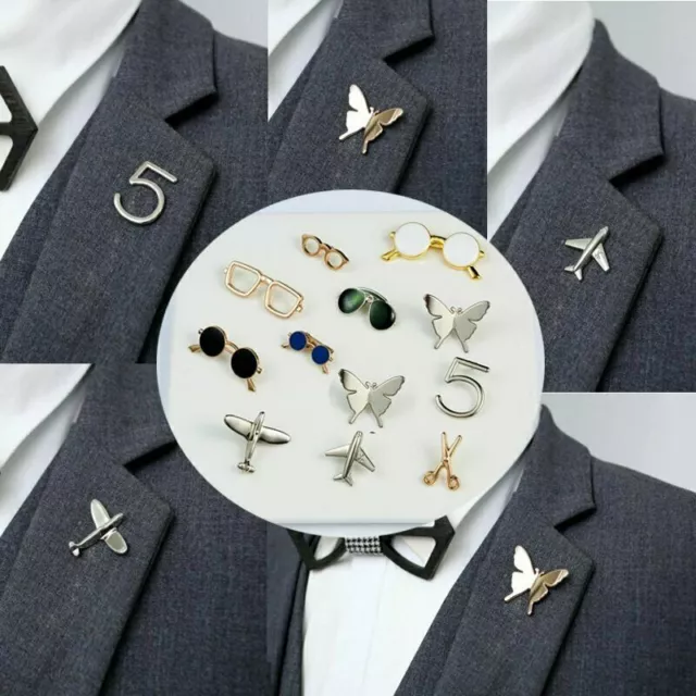 Airplane Smile Little Brooch Pin Unisex Maple Leaf Lapel Suit Badge Jewelry Gift