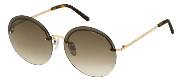 Marc Jacobs Women's Marc 406/G/S Oval Sunglasses, Dark Havana/Brown Gradient, 60