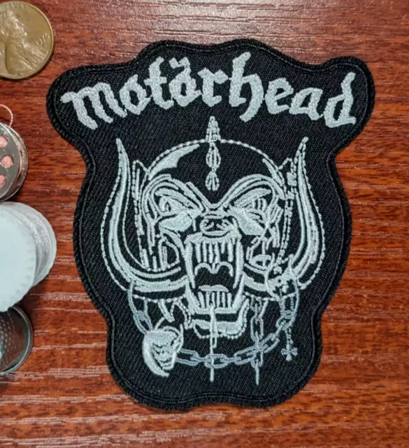 Motorhead Patch English Heavy Metal Rock Band Music Embroidered Iron On 3.5x3"