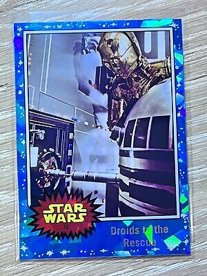 2022 Topps Chrome Sapphire Edition Star Wars #78 Droids To The Rescue