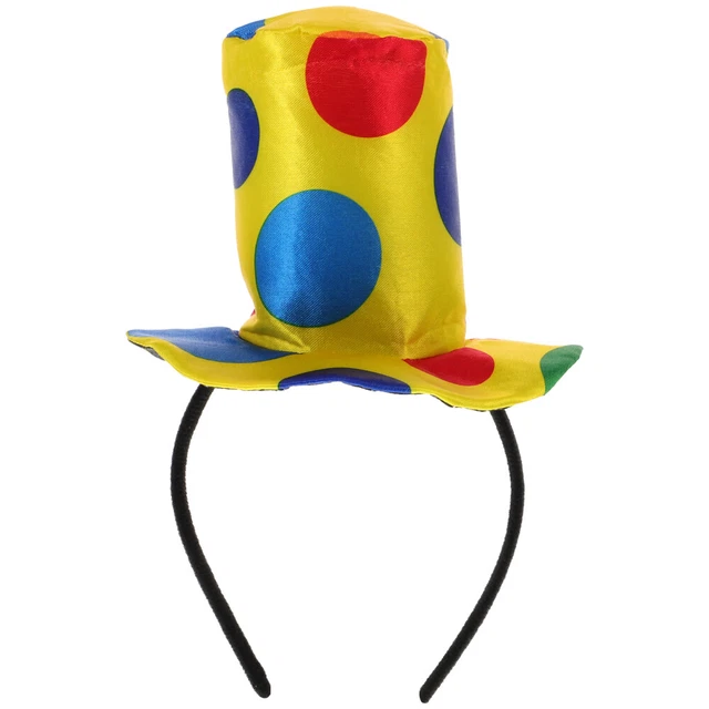 CIRCUS HAT CLOWN Headband Top Hats for Kids Costume Accessory Men's