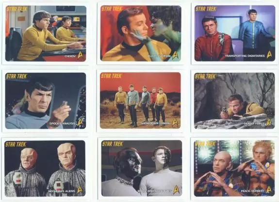 "Complete 110 Card Base Set #221-330" Star Trek 2009 Tos