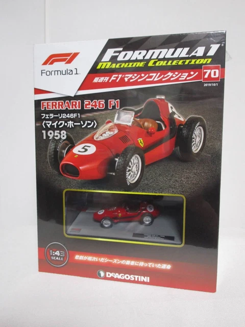 F1 Machine Collection 70 Ferrari 246 Microphone Hawthorne 1958 Model Booklet De