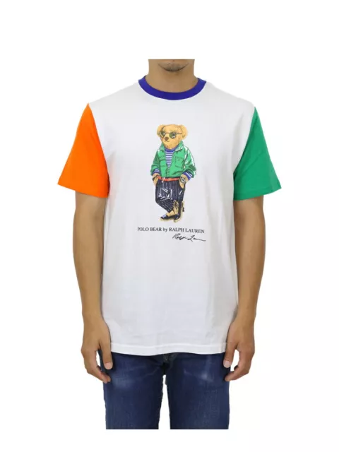 Polo Ralph Lauren Boy's Polo Bear Paneled Crewneck T-shirt Tee - Multicolored