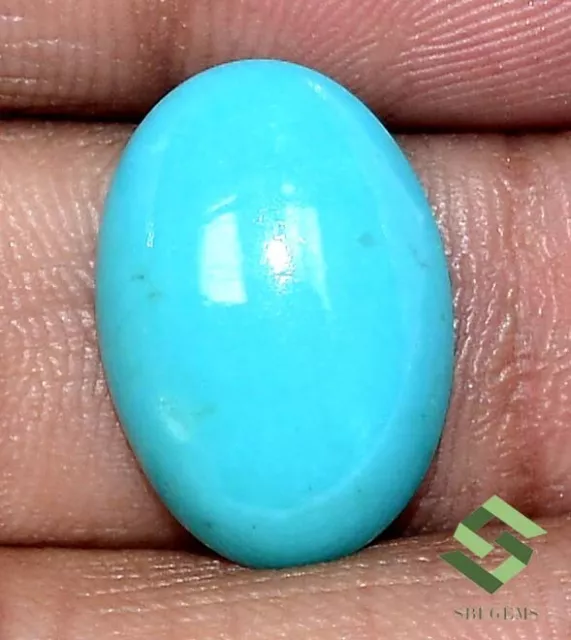 18x13 mm Natural Sleeping Beauty Turquoise Oval Cabochon 7.22 CTS Loose Gemstone