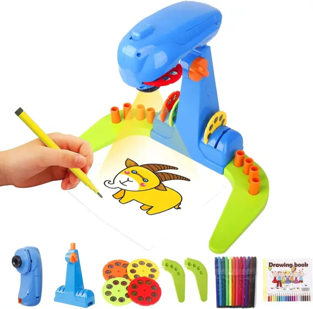Kids Drawing Projector Table Projection Drawing Board Educational Drawing  Toy PT