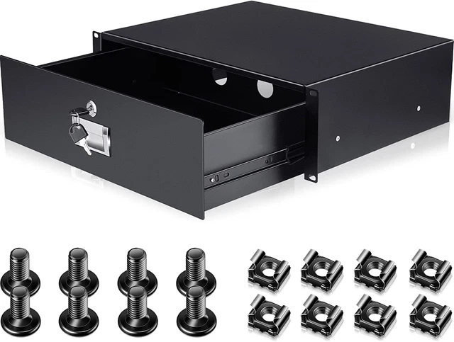 Server Cabinet Case Drawer Metal Rack Mount Tool Drawer 19 Inch Rack Mount DJ 3U