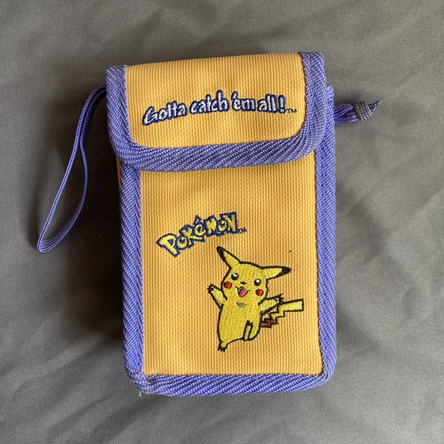 Vintage Pokemon Pikachu Gameboy Color Yellow Carrying Case Bag with Strap Vintage Pokemon Pikachu Gameboy Color Yellow Carrying Case Bag with Strap