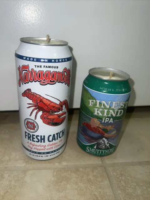 Beer Can Candle - Set of 2
