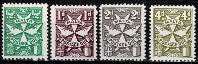 1967 Malta Serie Segnatasse Croce Di Malta - 4 V. Mnh Mf107055