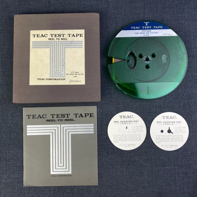 TEAC 7& TEST Reel to Reel Tape YTT2004 Tape Speed and Flutter 15 IPS