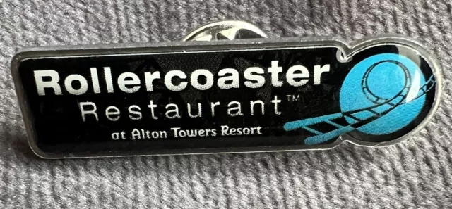 ALTON TOWERS THEME Park Resort - Rollercoaster Restaurant Logo Pin ...