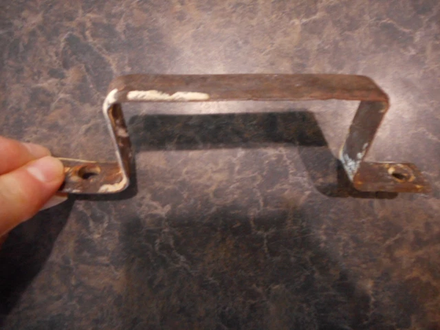 Handmade Handle for box Primitive Antique Rusty Farmhouse Restoration Project 4"