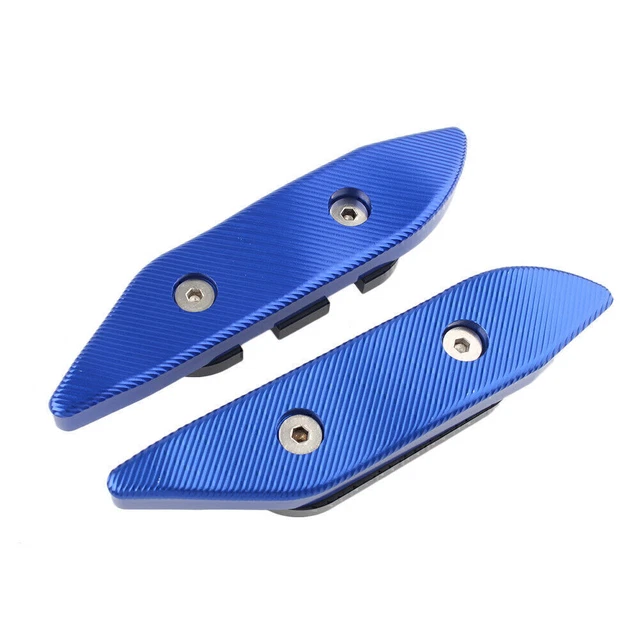 Copertura tappo specchio foro retrovisore blu alluminio per Yamaha TMAX530 SX/DX 17-18 GZ