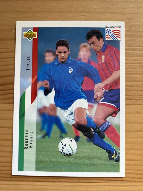 Roberto Baggio Italy Upper Deck World Cup USA 94 Trading Card 124 Juventus