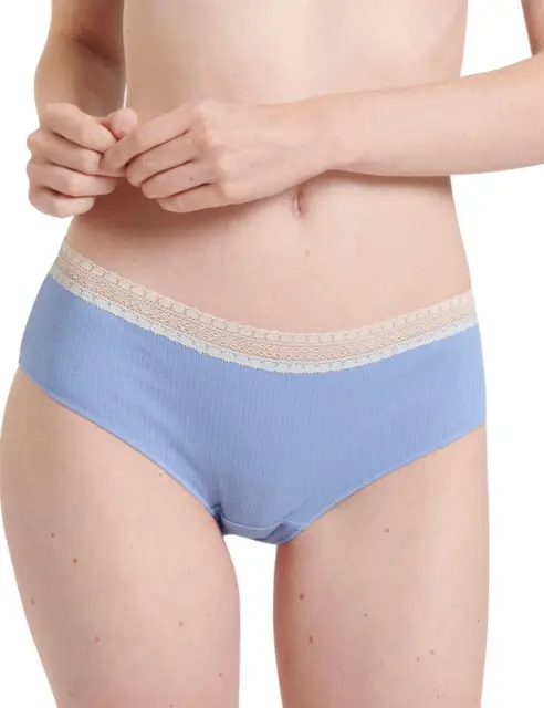Sloggi Go Ribbed Hipster Briefs Knickers 10213182 Womens Briefs 2 Pack Multipack