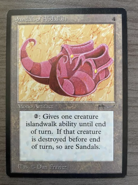 Sandals of Abdallah - Arabian Nights - MTG Magic the Gathering Reserved List