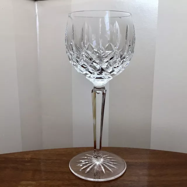 Waterford Ireland Lismore Cut Crystal Balloon Wine Glass. Height 7. 1/2” Sold AF