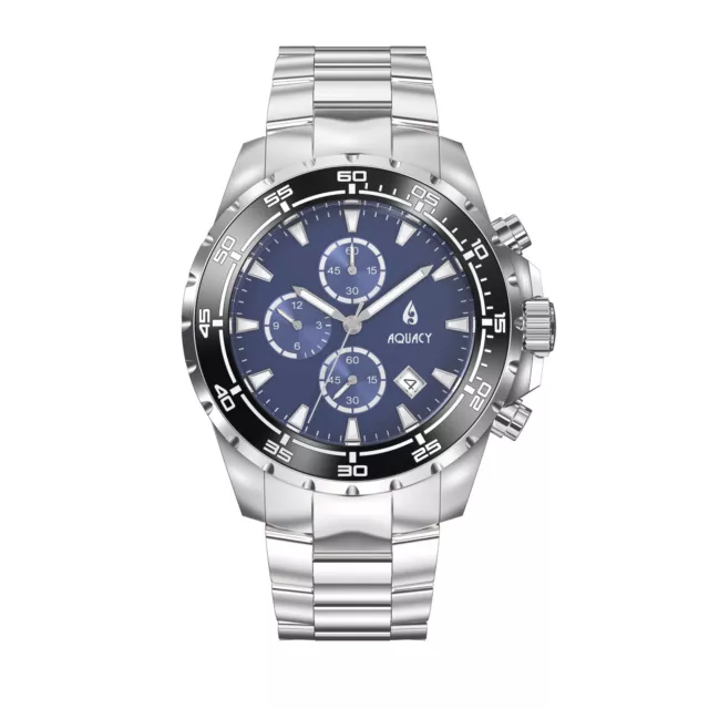 Aquacy Hei Matau TradeWinds Chronograph 200M Navy Blue Dial Men's Watch