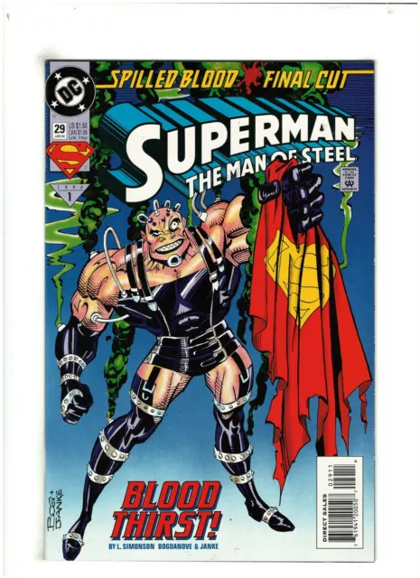 Superman Man of Steel #29 NM- 9.2 DC Comics 1994 Spilled Blood