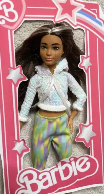 Brunette white streak Barbie hybrid, petite MTM body, sequin jacket, pants Brunette white streak Barbie hybrid, petite MTM body, sequin jacket, pants