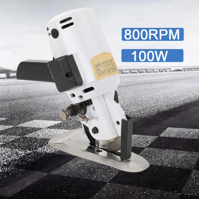800RPM Electric Cloth Cutter Fabric Cutting Machine Leather Cut Device Round