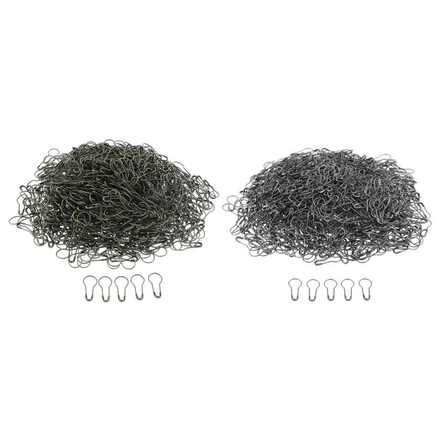 1000 Pcs Bulb Pin, Metal Gourd Pear Safety Pins, Clothing