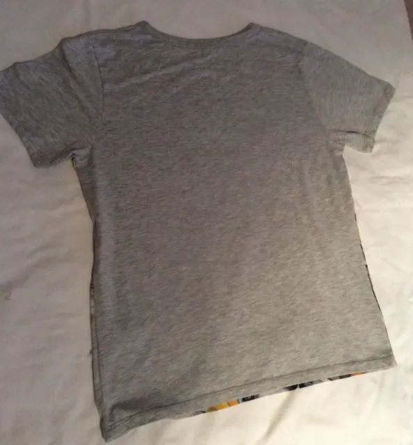 H&M Grey Cotton T Shirt with Bumble bee Print Detail  Age  12-14 2