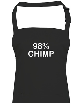 98% Chimp- The DNA we share with chimpanzees- Unisex Adult Apron