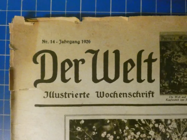 Zeitung Der Welt Spiegel Illustrierte Wochenschrift Nr 14 Jahrgang 1926 H-13264