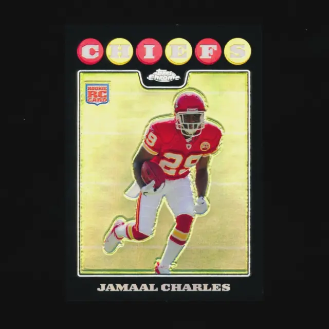 Jamaal Charles 2008 Topps Chrome #TC185 RC Rookie Refractor RARE NM+ LOOK!