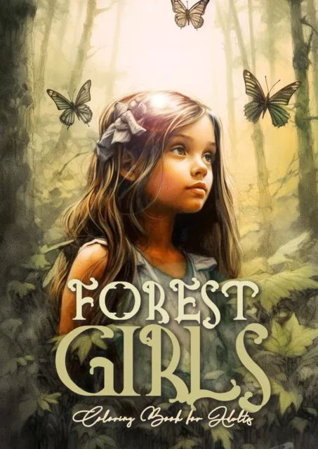 Monsoon Publishing Forest Girls Coloring Book for Adults (Poche)