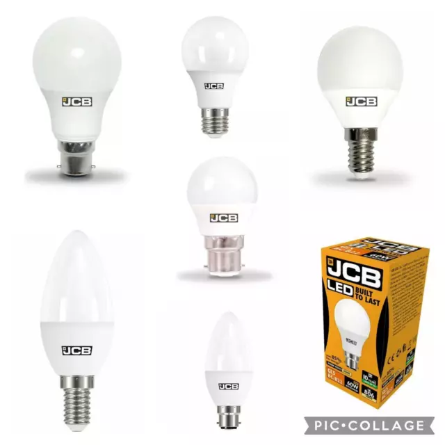 Jcb 100W 60W 40W Candle Gls Golf Led Light Bulbs Warm Cool Day White B22 E27 E14