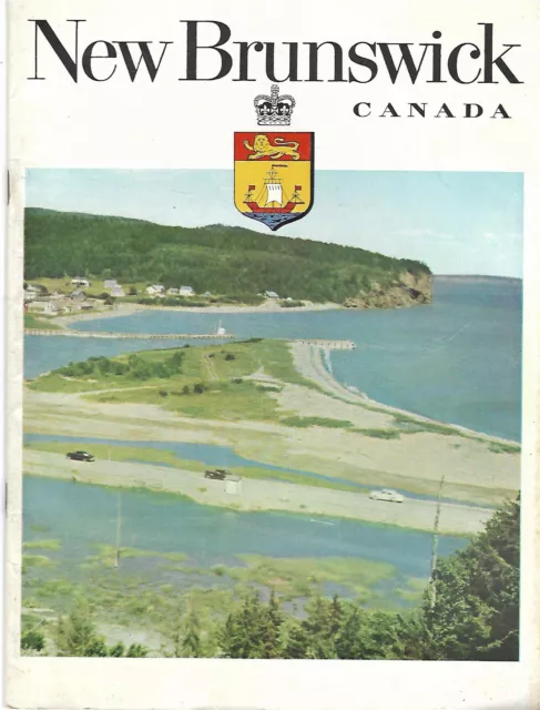 1960'S New Brunswick Canada Illustrated Travel Guide