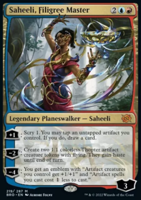 MTG Magic the Gathering Saheeli, Filigree Master (219/411) The Brothers' War LP