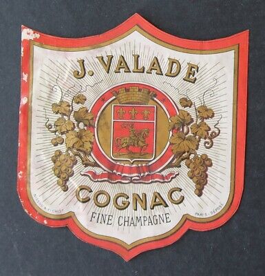 Ancienne étiquette COGNAC FINE CHAMPAGNE NAPOLEON eagle aigle old label 