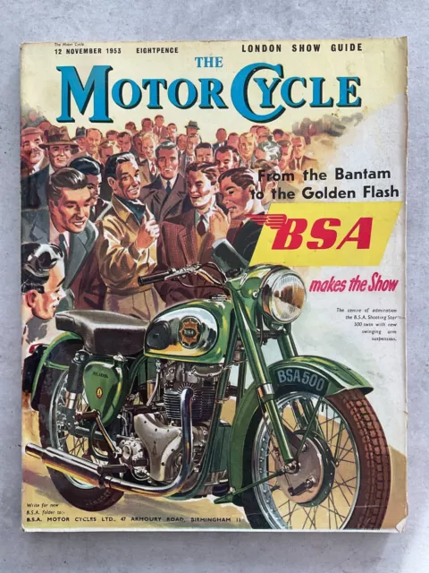 The Motor Cycle Magazine - 12 November 1953 - Earls Court Show, Lancashire Natio