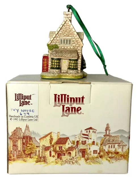 Vintage 1994 Lilliput Lane “Ivy House” Annual Ornament & With Box