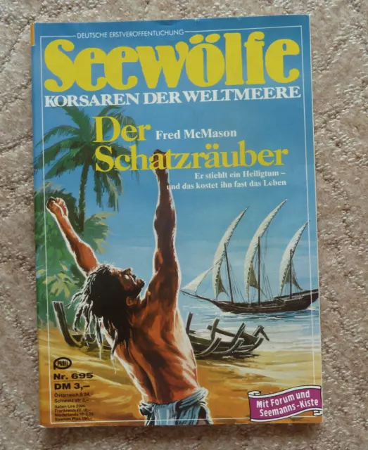 SEEWÖLFE -  Roman Nr. 695, Fred McMason: DER SCHATZRÄUBER, Pabel, 1989