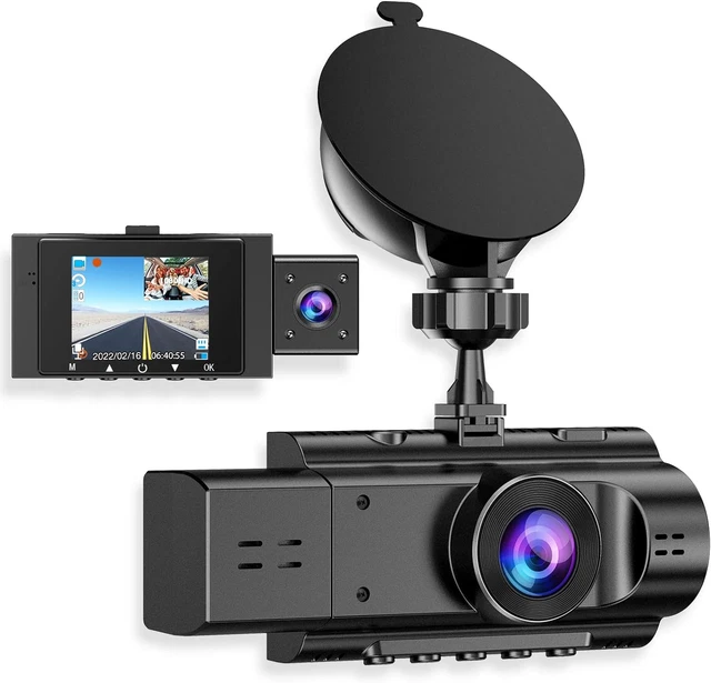 Dash Cam Auto 4K+1080P, CHORTAU Doppia Dashcam WiFi con APP, Schermo da 2,99 Pollici Telecamera Per Auto con scheda da 64G gratuita con Visione Notturna, Monitor di Parcheggio, WDR, G-Sensor