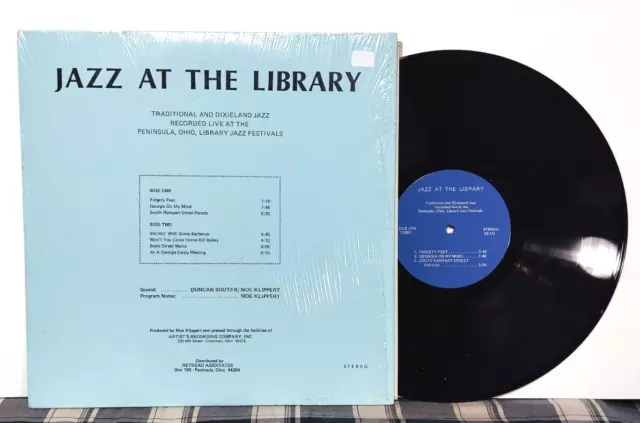 Jazz At the Library - 1973 LP, Ragtime, Dixieland, Walter "Moe" Klippert