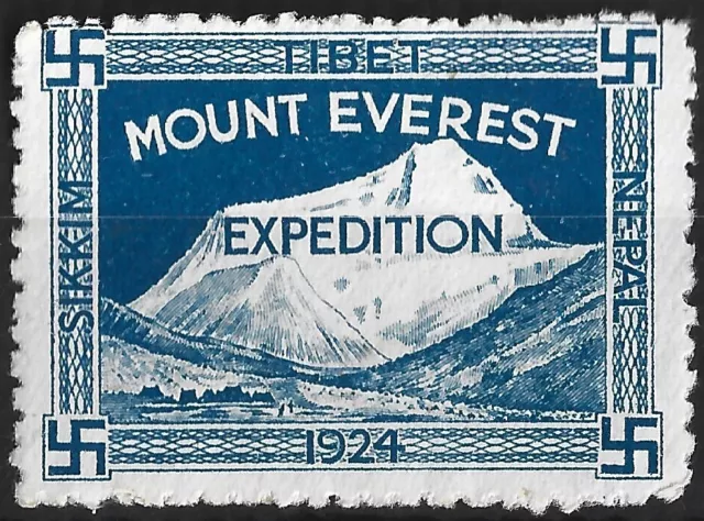 India / Nepal, Mount Everest Vignette 1924 Unused (Y79)