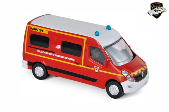 Renault Master 2014 Pompiers VSAV - 1/43 - NOREV - 518787