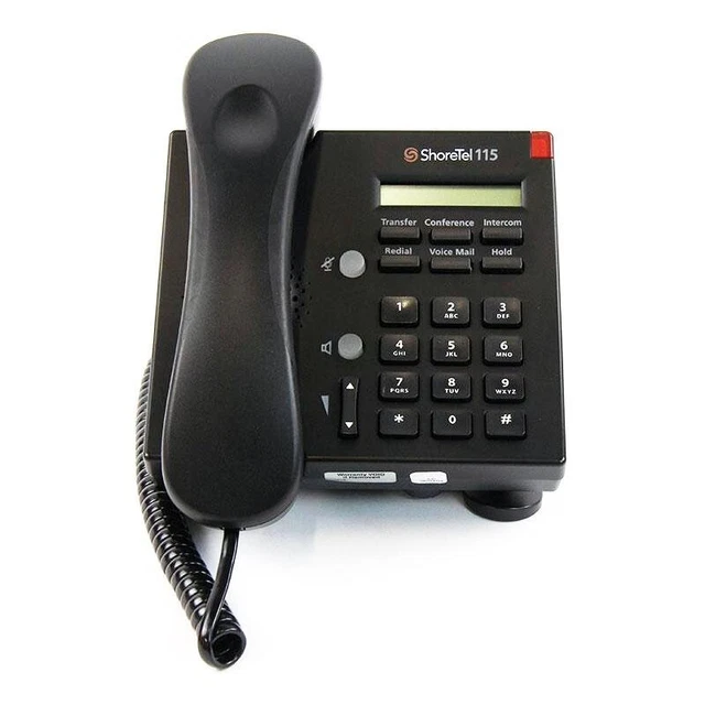 Shore Tel IP 115 1-Lines LCD Display IP Phone - Black