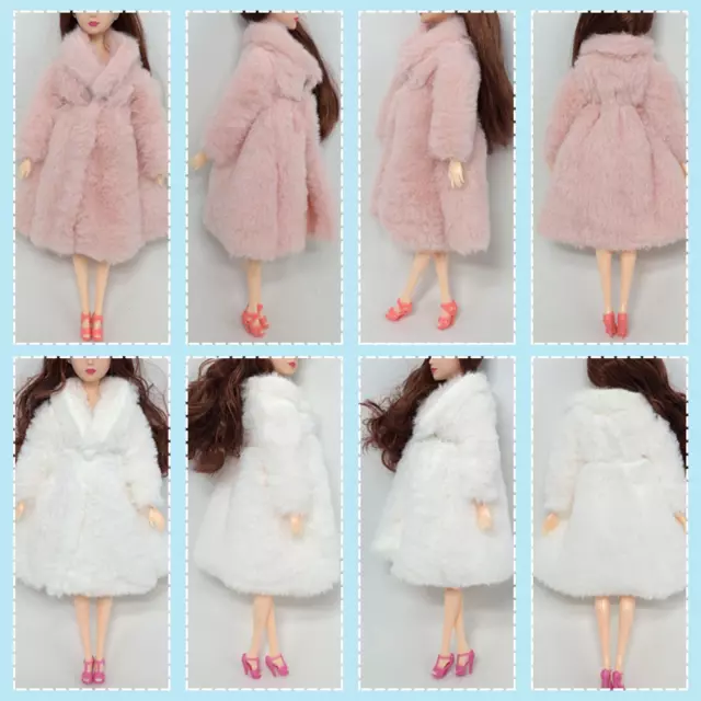 Fashion Princess Coat Dress Accessories Clothes For Dolls Kids Toys 2024 3