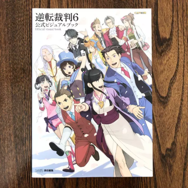 Ace Attorney 6 Gyakuten Saiban Official Visual Book Phoenix Wright Game Art JP