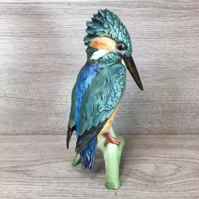 Vintage Goebel CV123 Kingfisher Bird Figurine 6.5" INCHES